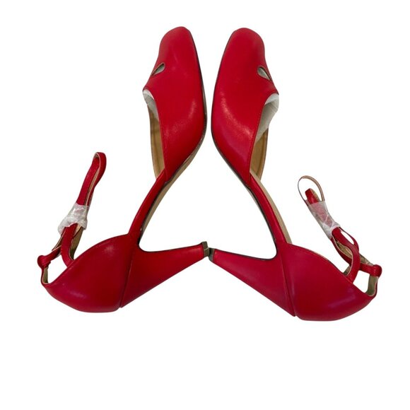 Chase & Chloe Women's Kimmy Tear Drop Heels Red Size 10 NIB - Picture 5 of 8